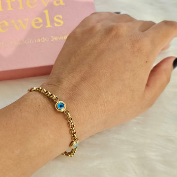 18K Micro-Gold Plated Celestial Clover Bracelet