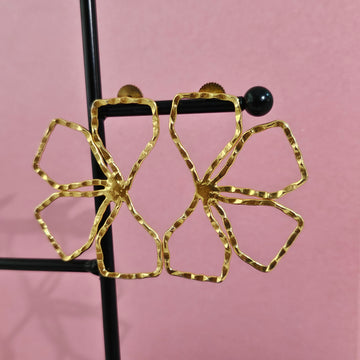 Handmade Brass Flower Earing