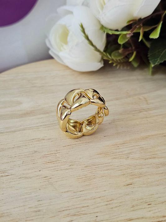 18K Micro-Gold Plated Liquid Sunshine Ring