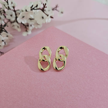 18K Micro-Gold Plated Dazzling Double-Strand Drop Earrings