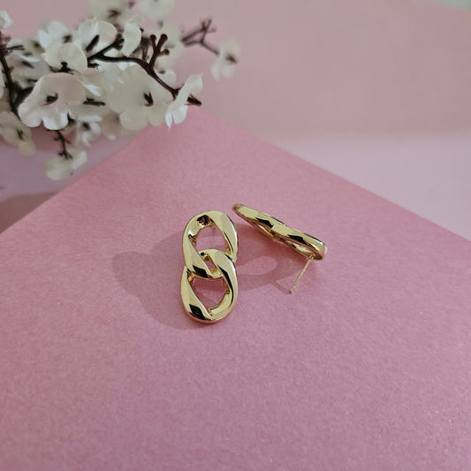 18K Micro-Gold Plated Dazzling Double-Strand Drop Earrings