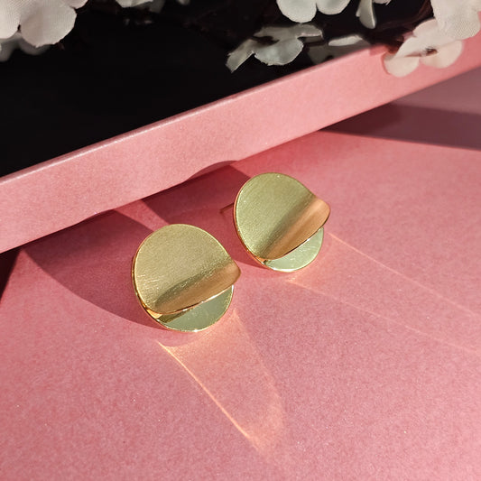 18K Micro-Gold Plated Half Open Studs