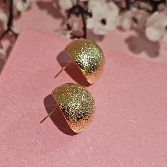 18K Micro-Gold Plated Gold Shimmer Studs