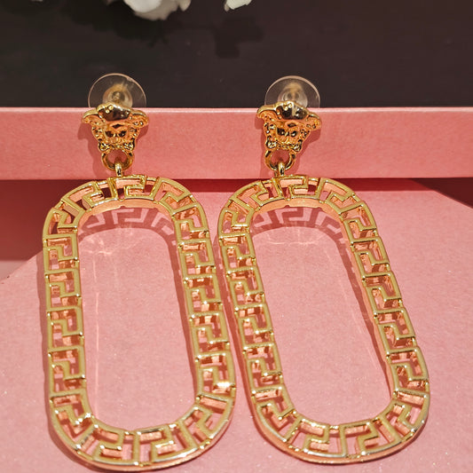 18K Micro-Gold Plated Long Drop Earrings