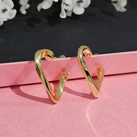 18K Micro-Gold Plated Love Struck Earrings