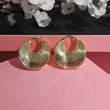 18K Micro-Gold Plated Endless Swirl Earrings