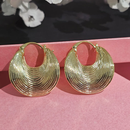 18K Micro-Gold Plated Endless Swirl Earrings