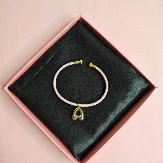 18K Micro-Gold Plated Initial Bracelet