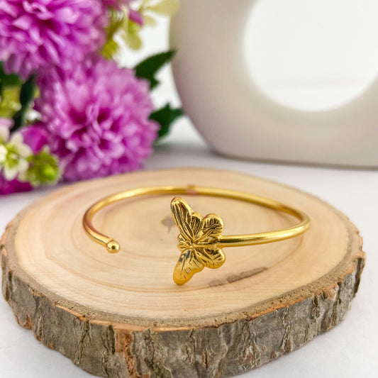 Handmade Brass Butterfly Bracelet