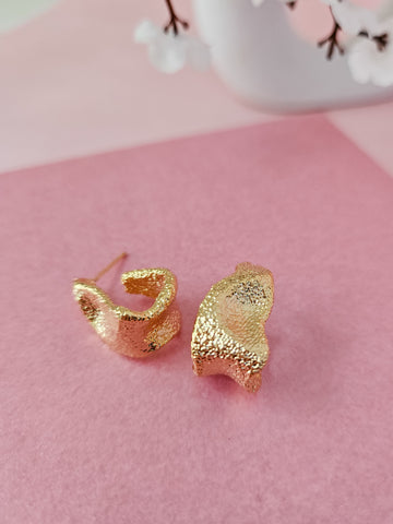 18K Micro-Gold Plated Cascade Earrings