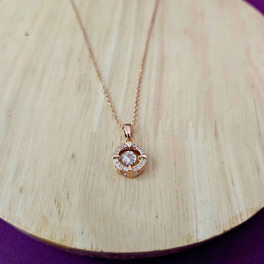 14K Micro Rose-Gold Plated Delicate Dawn's Pendant