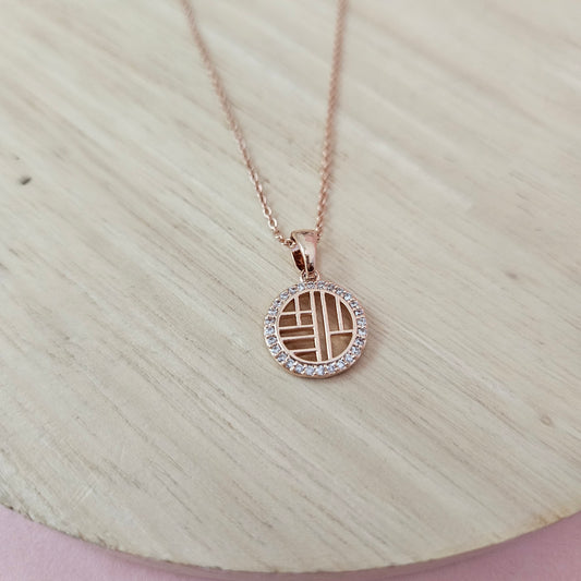 14K Micro Rose-Gold Plated Delicate Pendant