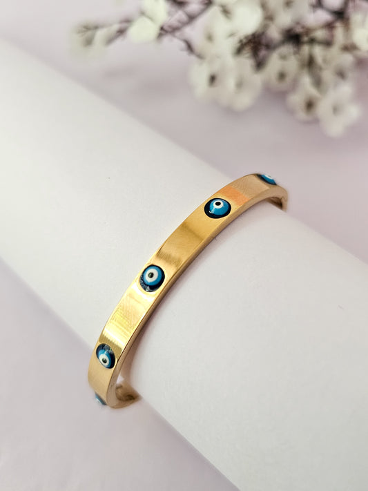 18K Micro-Gold Plated Evil-Eye Gold Bracelet