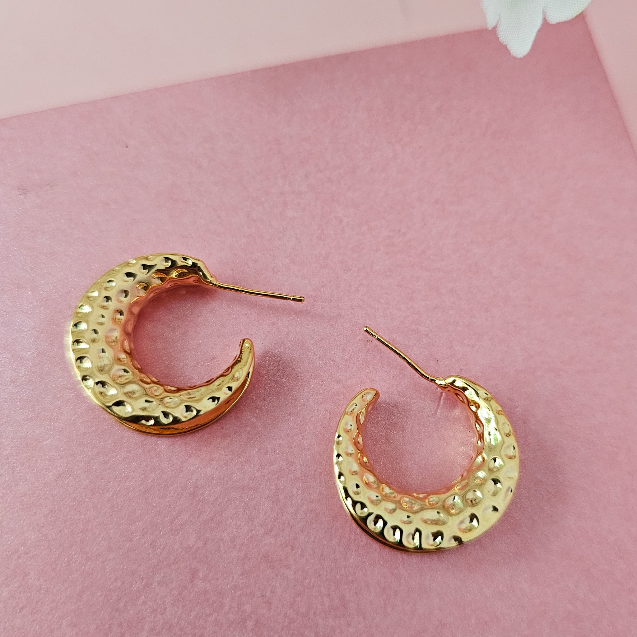 18K Micro-Gold Plated Golden Conch Earrings