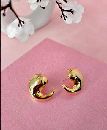 18K Micro-Gold Plated Raindrop Earrings