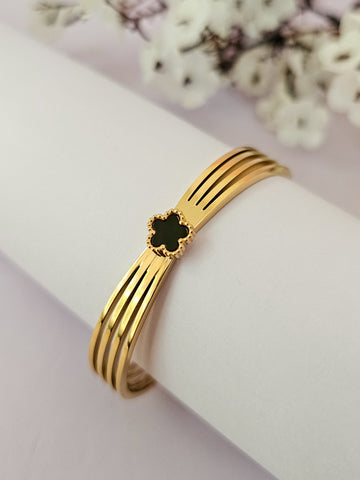 18K Micro-Gold Plated Renaissance Black-Gold Bracelet