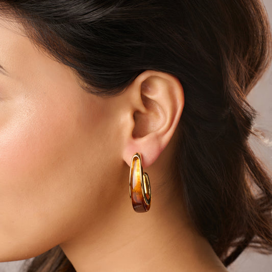 18K Micro-Gold Plated Captivating Cascades Earrings