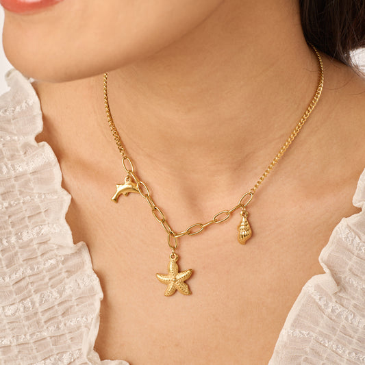 18K Micro-Gold Plated Seaside Treasures Chain