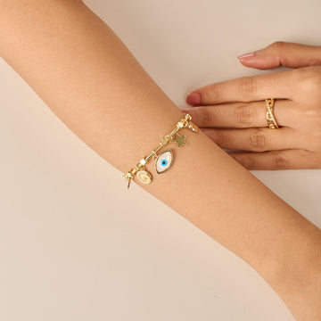 14K Micro-Gold Plated Starry Evil-Eye