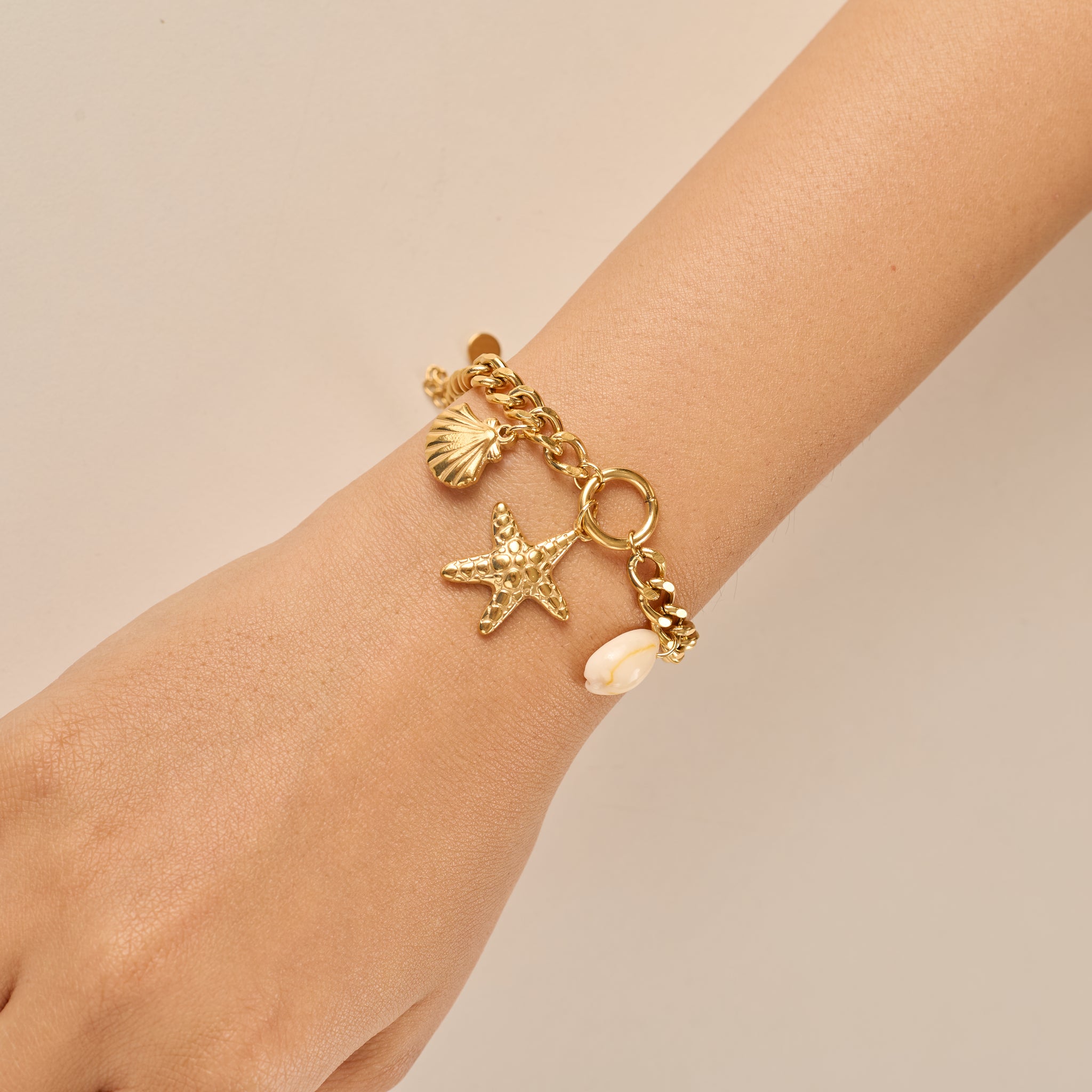 18K Micro-Gold Plated Seashore Treasure Bracelet