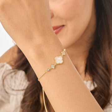 18K Micro-Gold Plated White Haven Bracelet