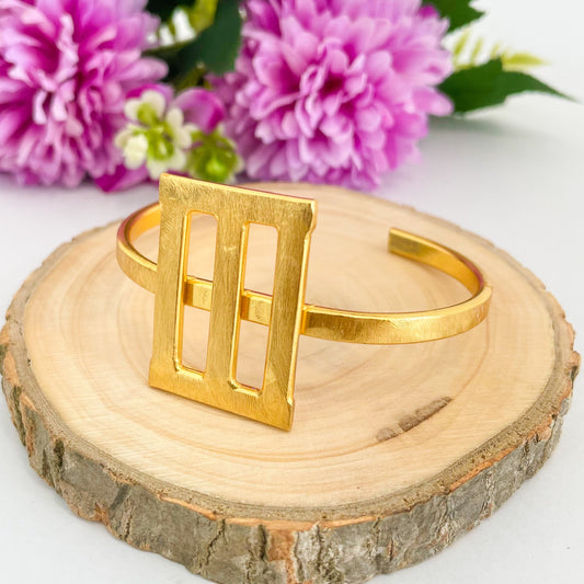 Handmade Brass Solid Flag Bracelet