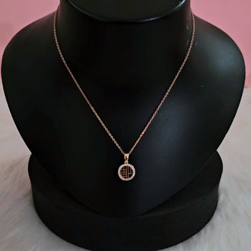 14K Micro Rose-Gold Plated Delicate Pendant